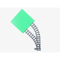 Wissel in bocht Links 45 graden R40